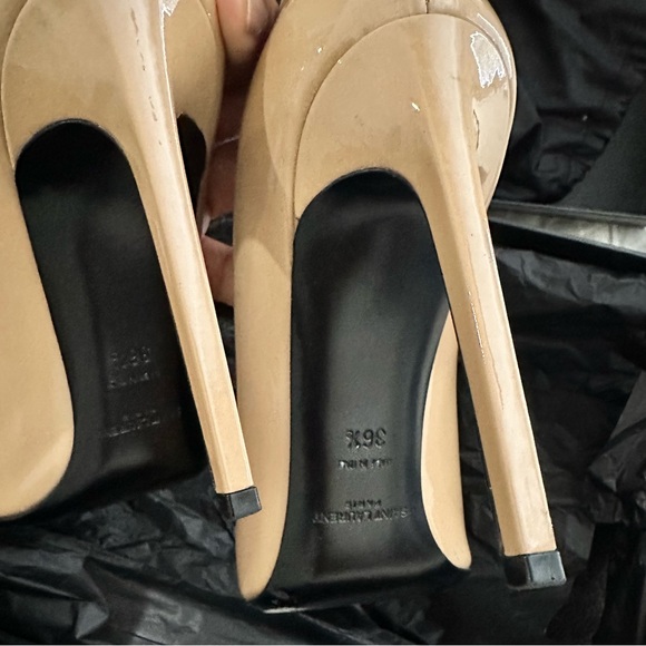 Authentic YSL Patent Leather Nude Pumps. 36.5 - Picture 6 of 6